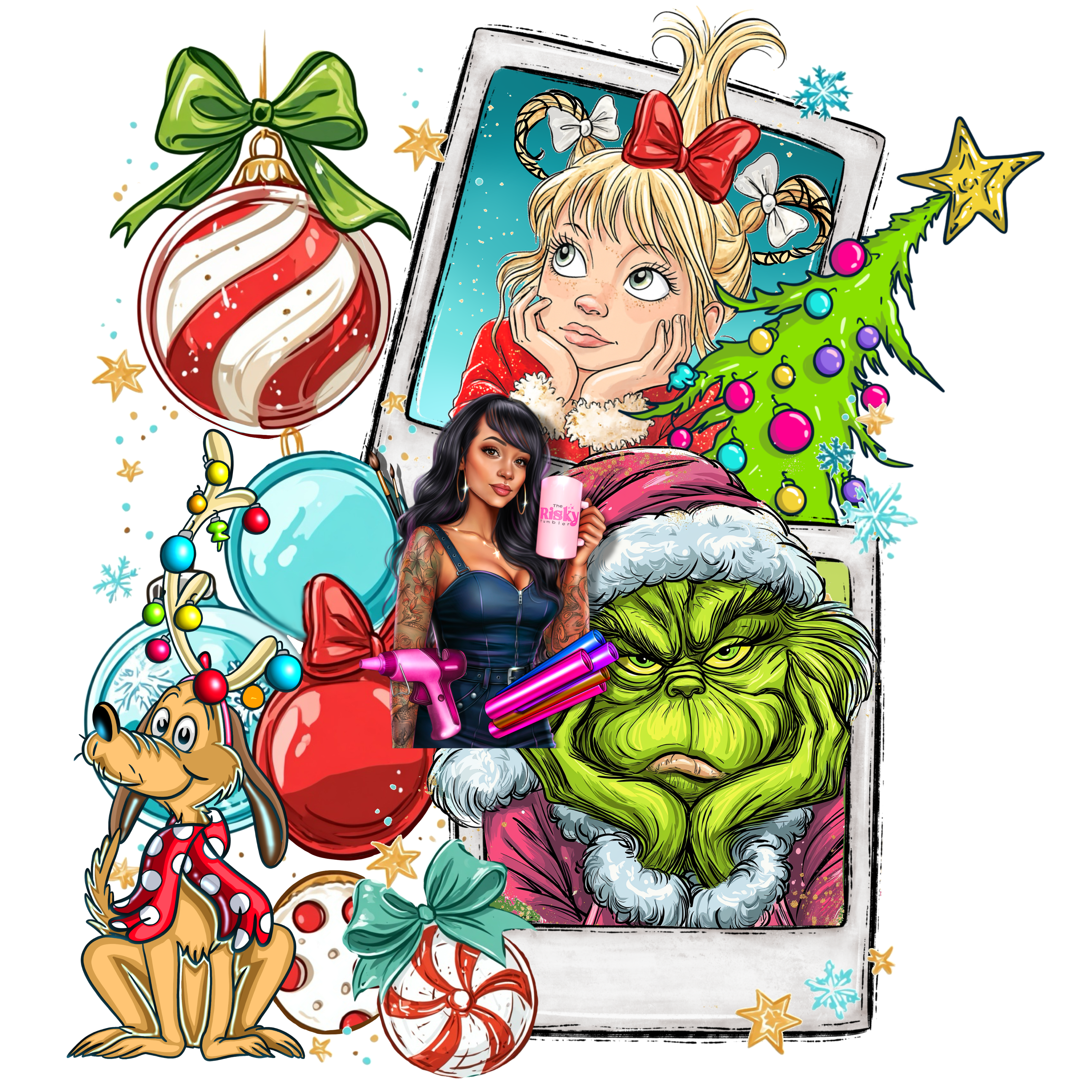 UV DTF Grinch Xmas