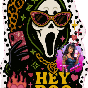 UV DTF Hey Boo (has matching vinyl available)