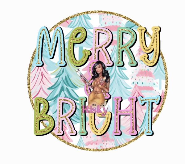 UV DTF Merry & Bright Pastel (has matching vinyl available)