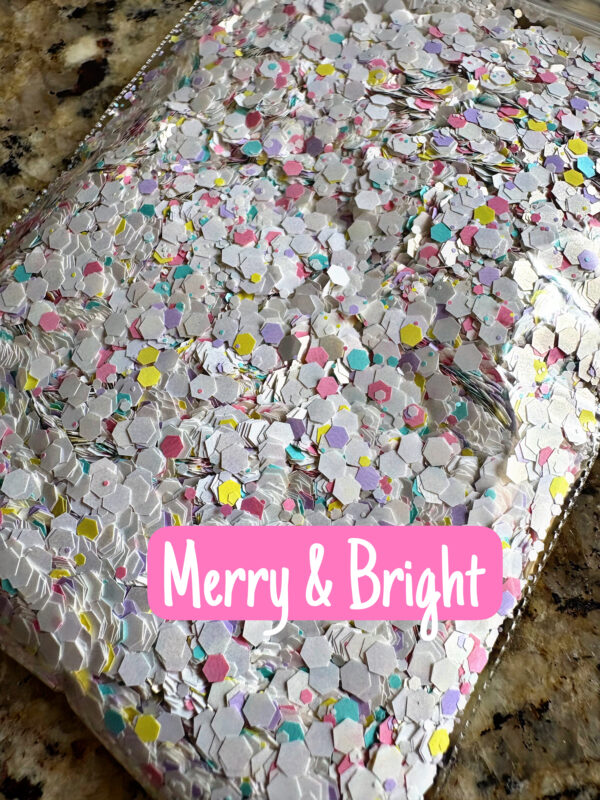 Exclusive Merry & Bright Pastel Glitter 1oz bag