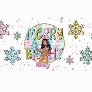 UV DTF Merry & Bright Pastel Wrap 9.50 x 4.5