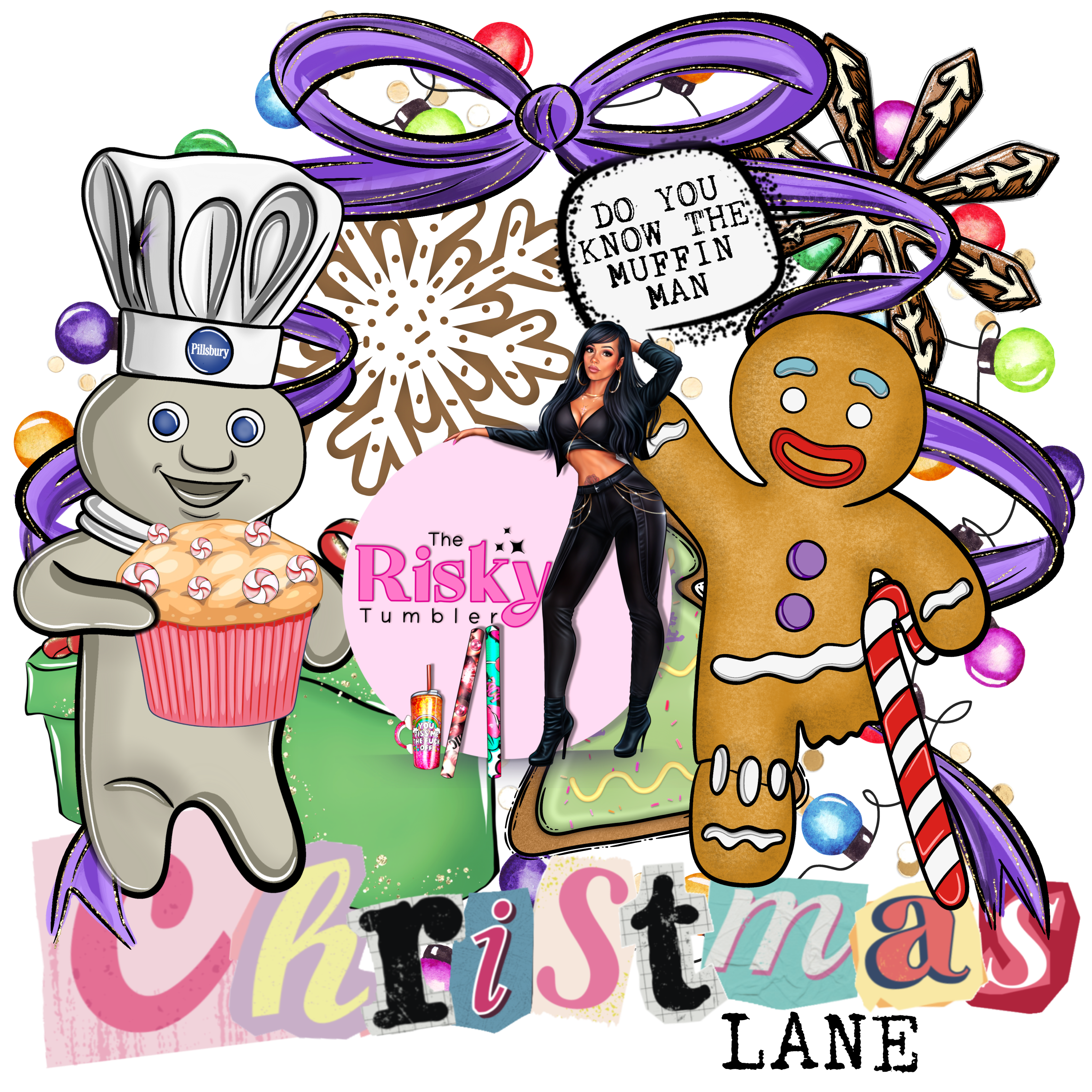 UV DTF Muffin Man Xmas