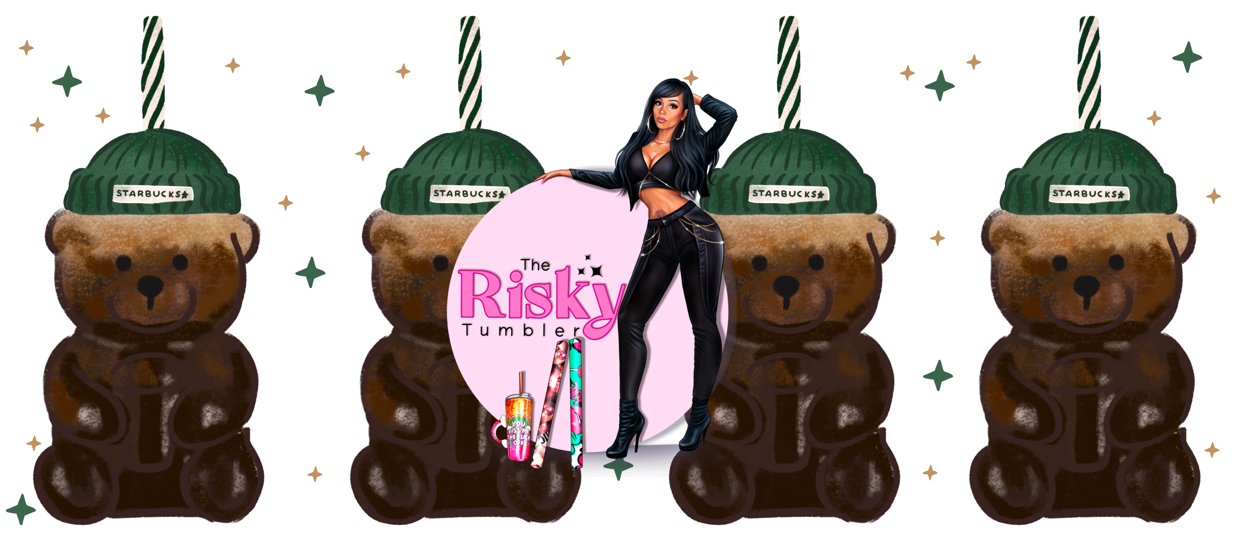 UV DTF Sb Bears Wrap 9.50 x 4.5