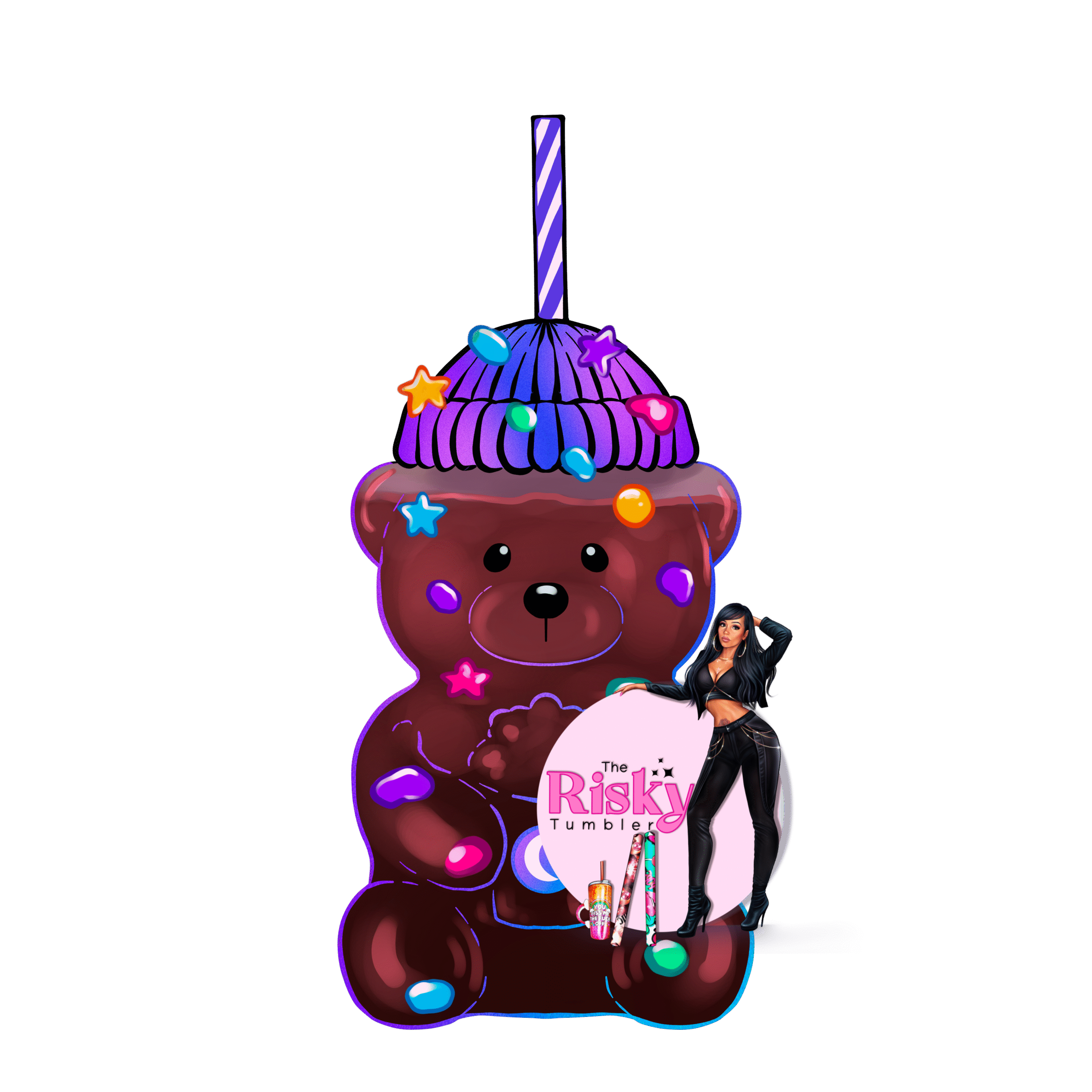 UV DTF Jelly Bear (has matching vinyl available)