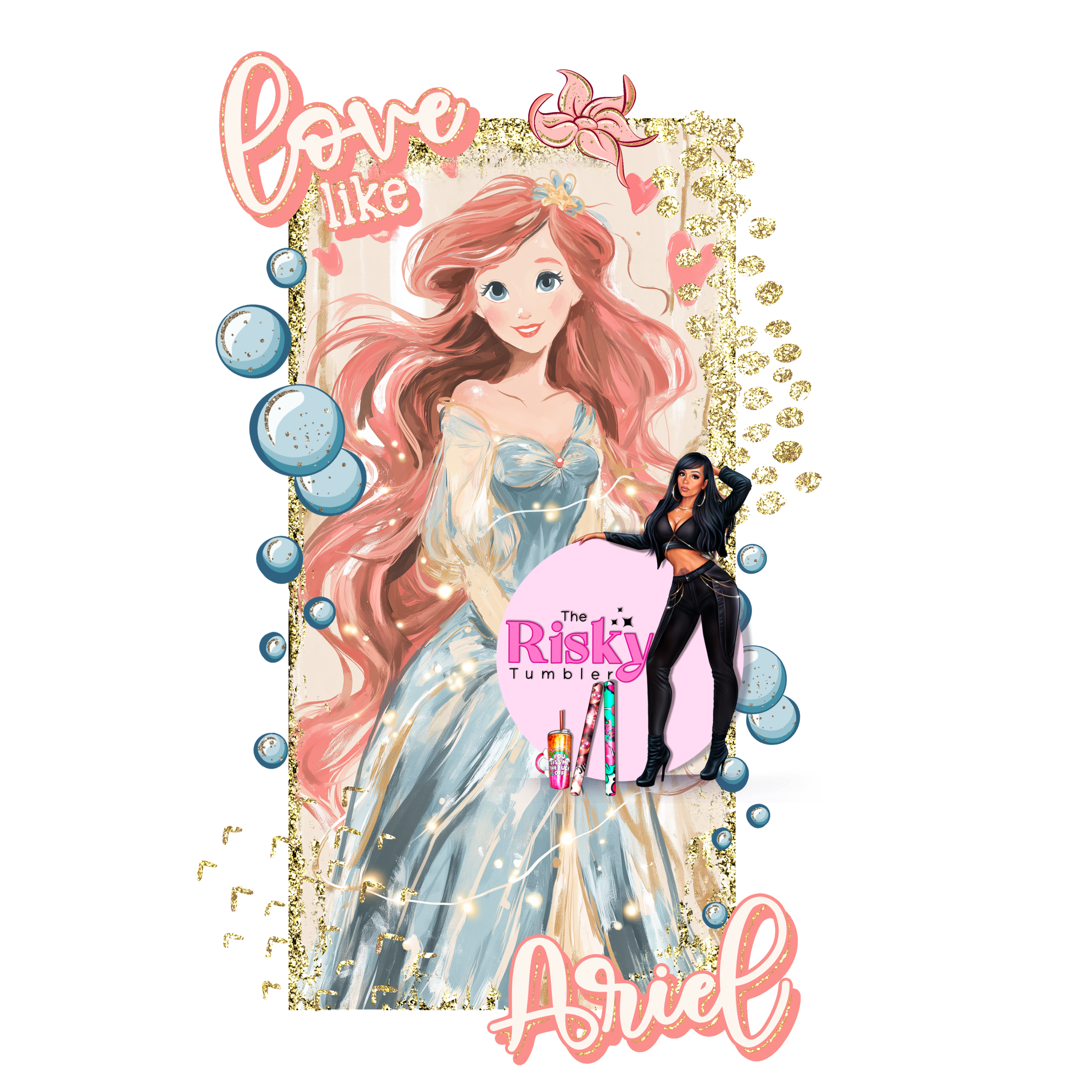 UV DTF Love Like Ariel