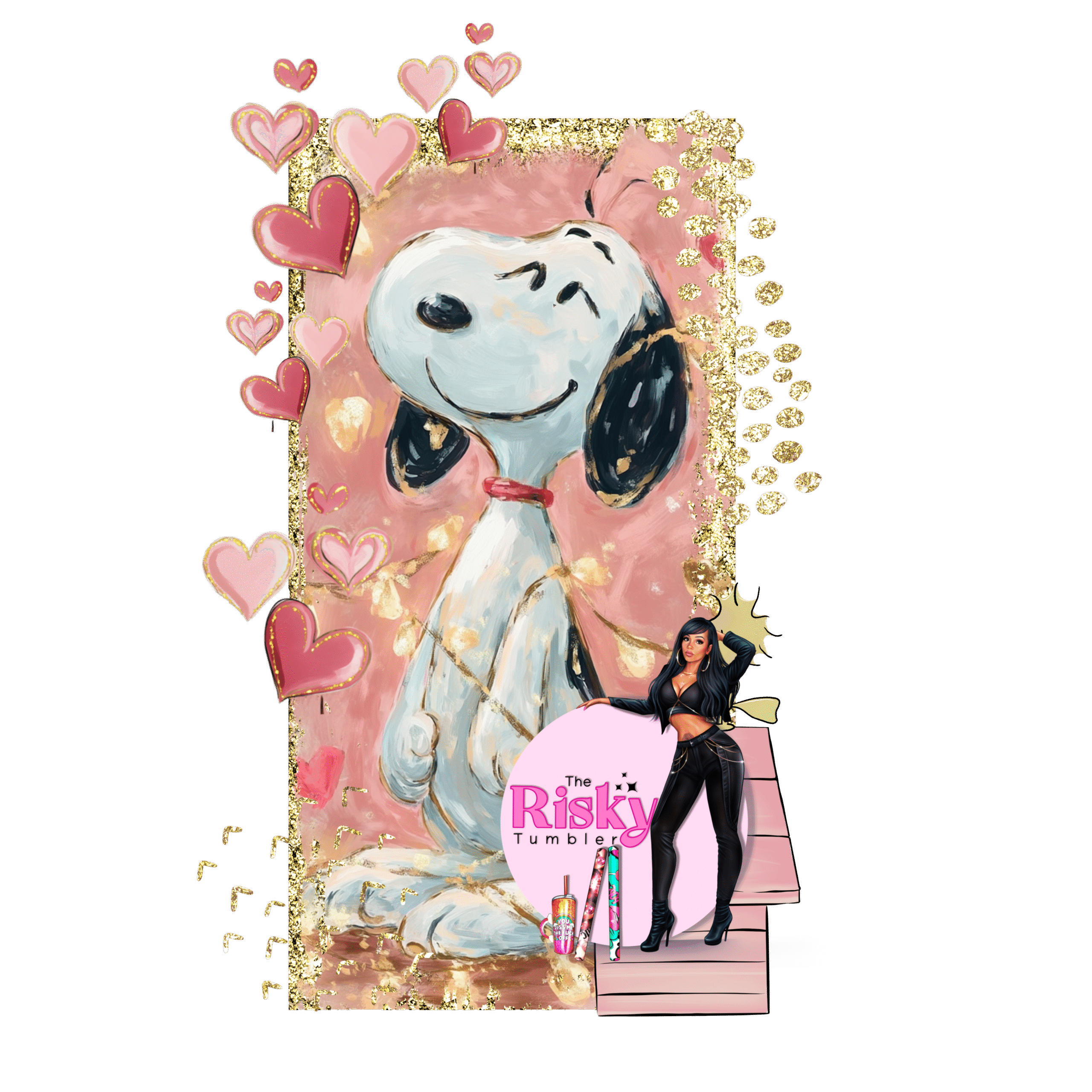 UV DTF Love Like Snoopy