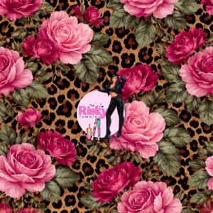 Pink Roses and Leopard
