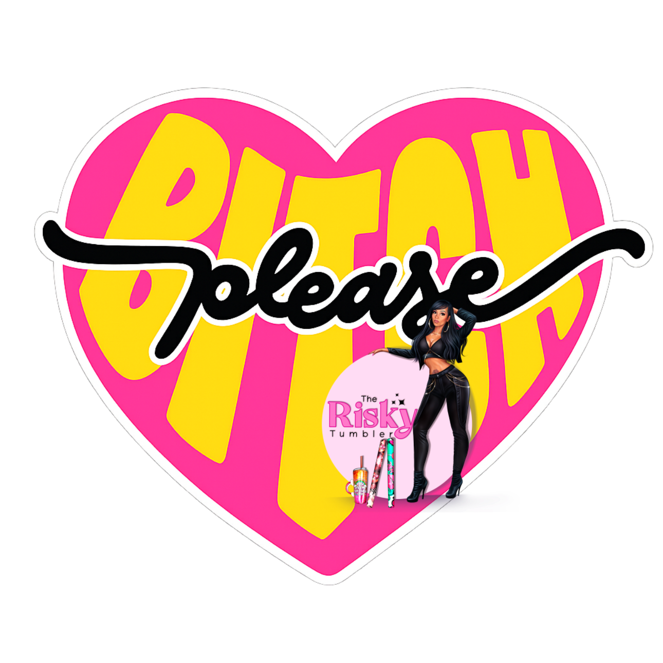 UV DTF B Please (has matching vinyl available)