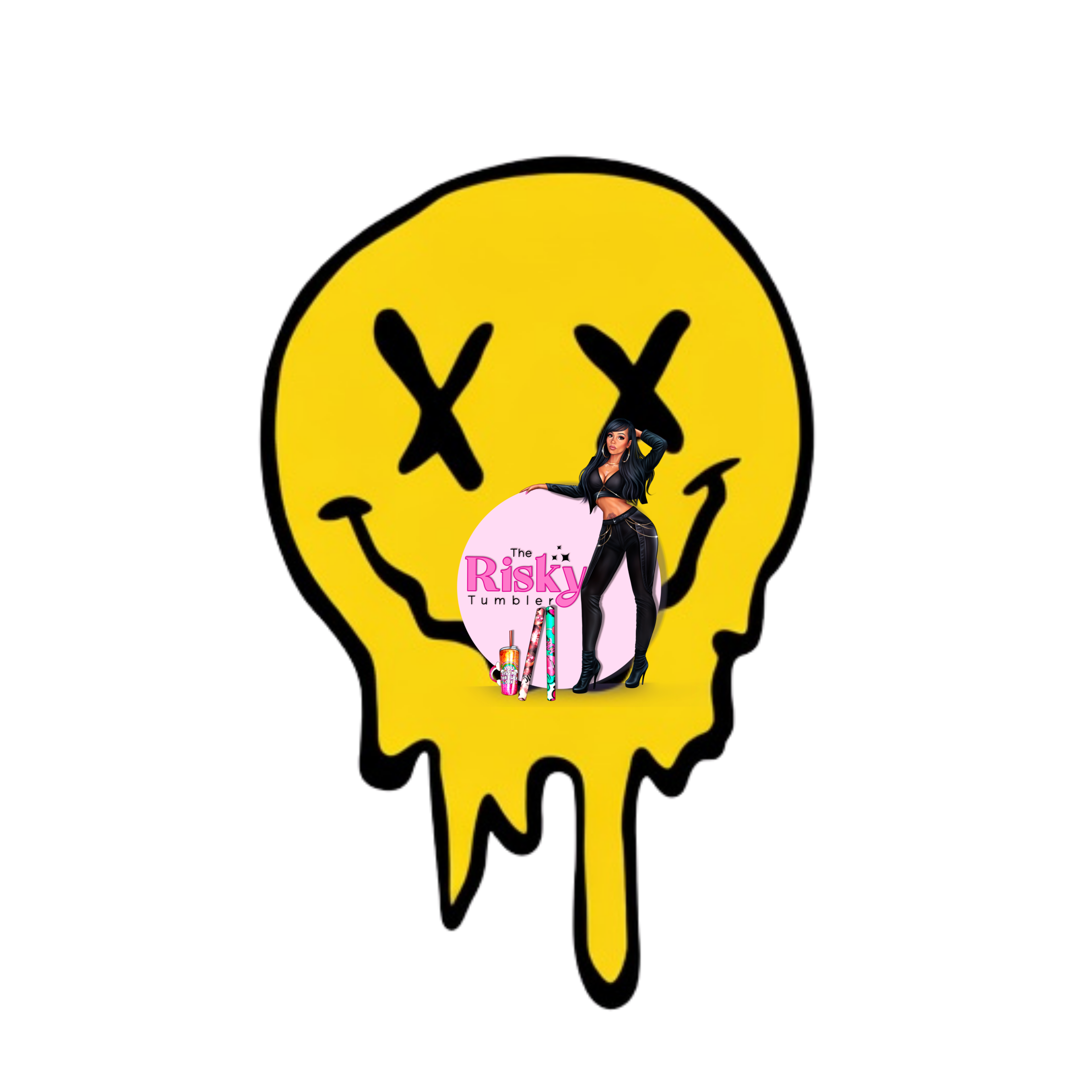 UV DTF Laugh (has matching vinyl available)