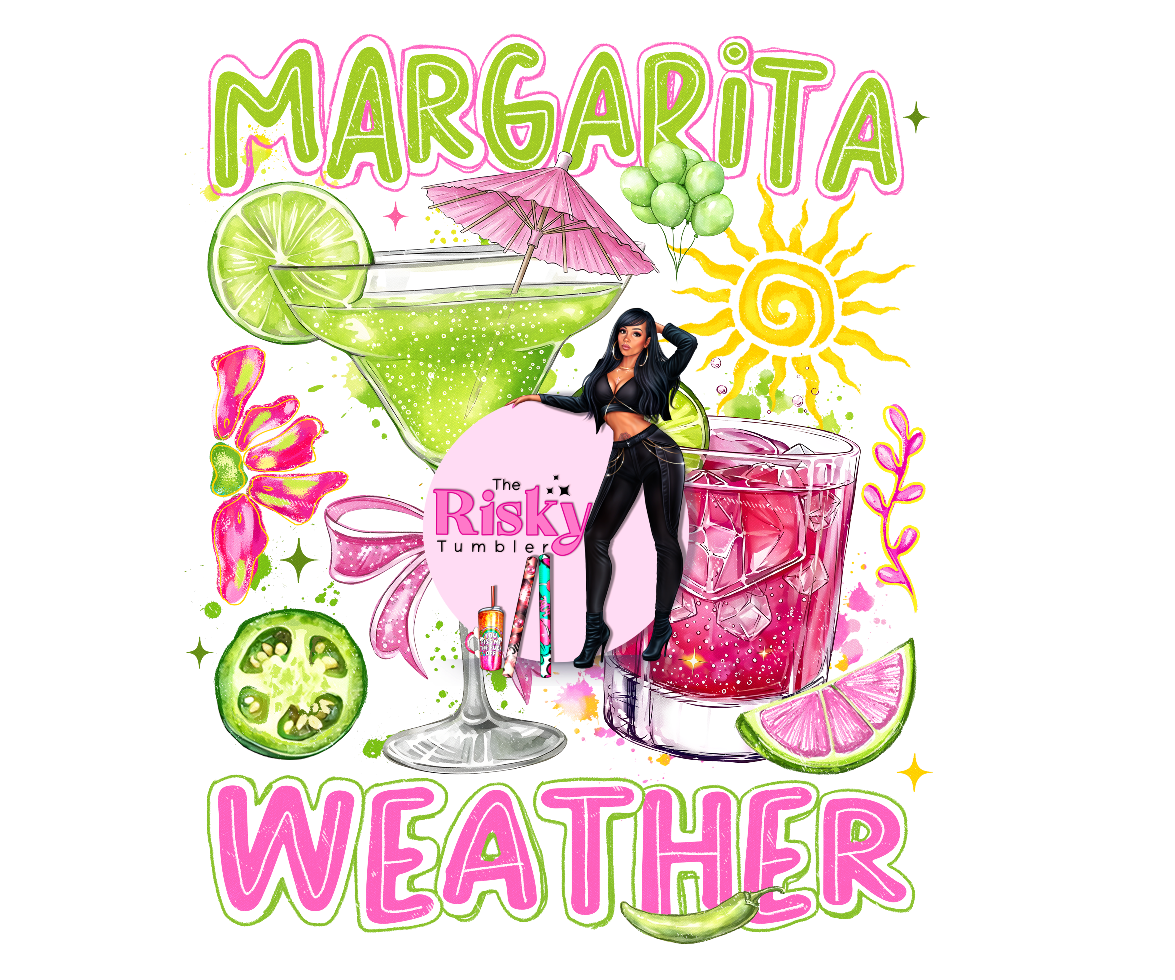 UV DTF Margarita Weather