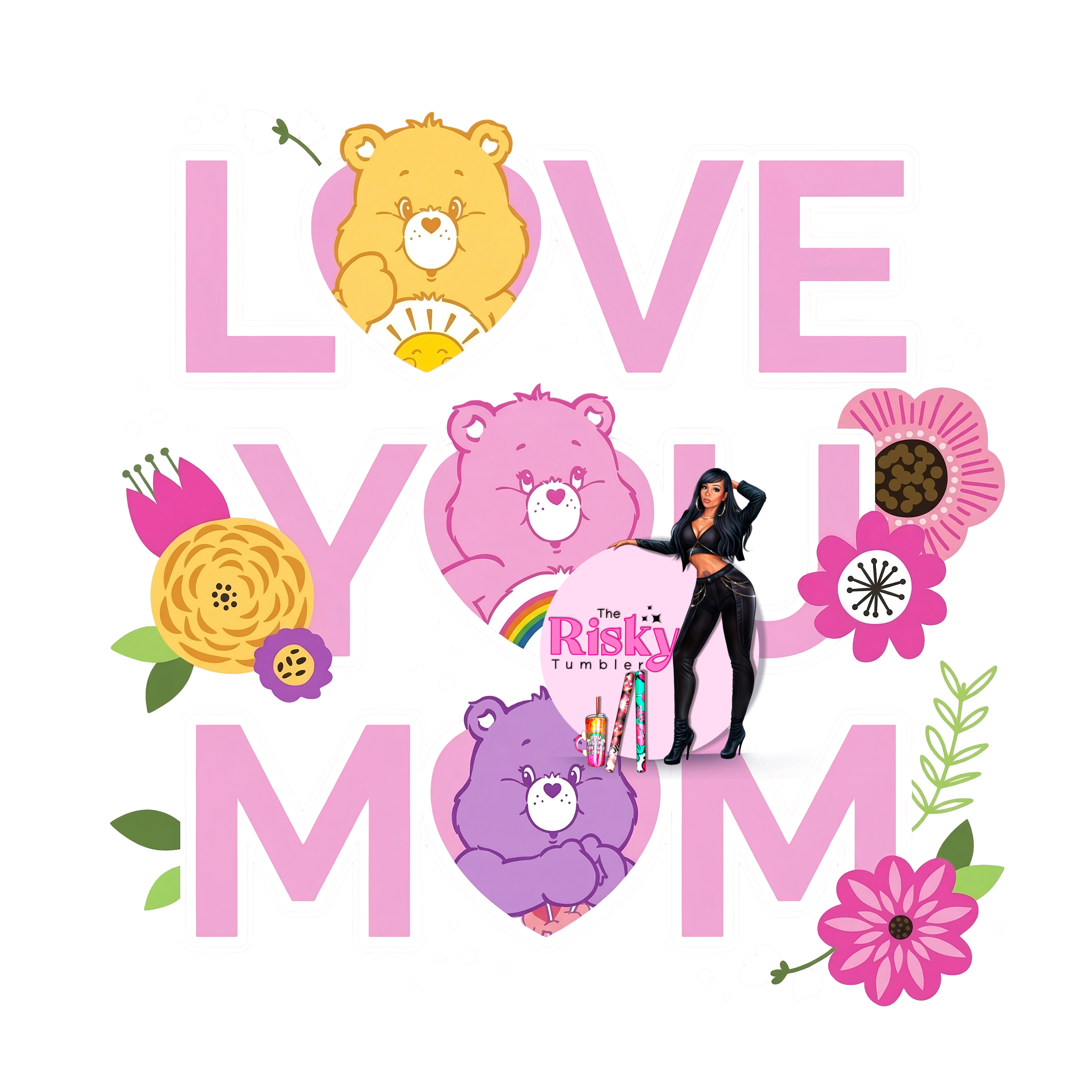 UV DTF Love you Mom CB