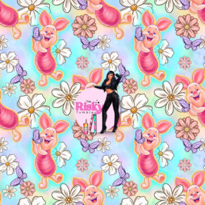 Floral Piglet (has matching decal available)