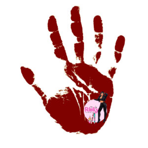 UV DTF Bloody Handprint (Filler set of 5) 2"